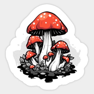 Amanita Mushroom Sticker